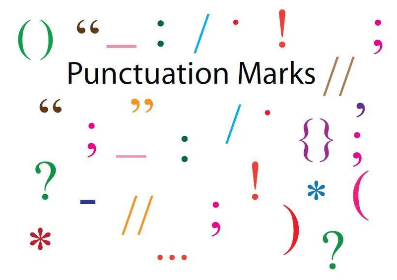 Signes de ponctuation en anglais et en français - Punctuation Marks