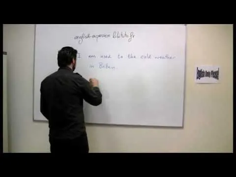 Différence entre USED TO, BE USED TO et GET USED TO - Cours d'anglais